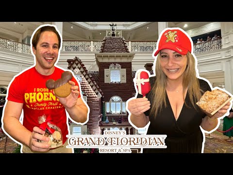 25th Anniversary of Disney's Grand Floridian Gingerbread House! Finding the BEST Holiday Treats