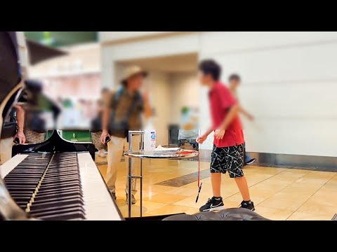 11-Year-Old Plays 'Merry-Go-Round of Life' as an Encore on Street Piano