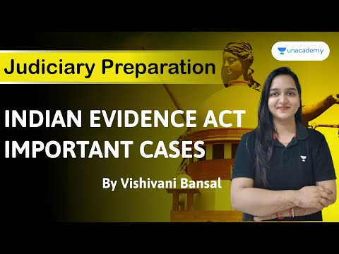 Judiciary Preparation | Important Cases | Indian Evidence Act | By Vishivani Ma'am