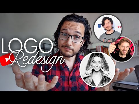 Redesigning Popular YouTube Channel's Logos ~ Markiplier, Pewdiepie & Zoella logo design challenge