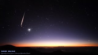 ハワイ・マウナケア星空ライブカメラ 2024年10月20 & 21日UTの流星ダイジェスト/Meteors over Maunakea, Hawaii, Oct 20 & 21, 2024 UT 未完