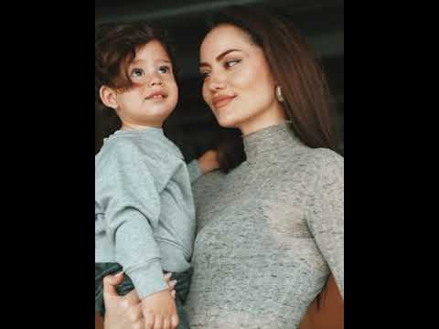 Fahriye evcen özcivit  with her littel Son kerem özcivit|| beautiful Mom's Son ||