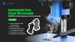 RELIFE RL-6600 Instrumento para fumar microscopio  (azul/negro/plata)