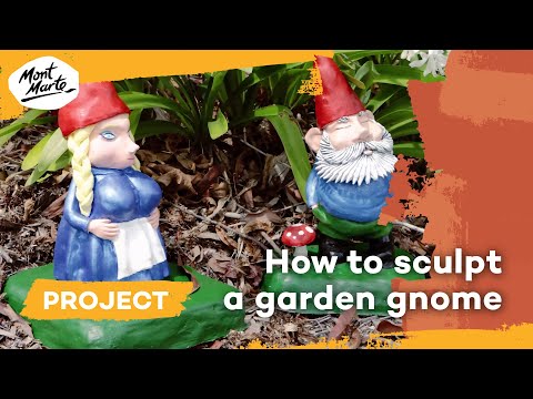 How to make a garden gnome with air-dry clay