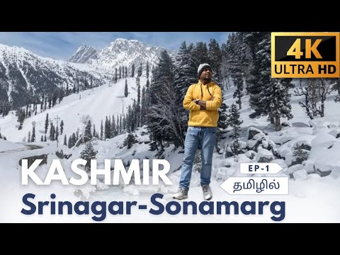 Kashmir srinagar to  sonamarg snow activities yengadapora 4k