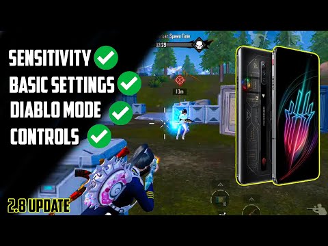 2.8 Update !!! Zero Recoil Sensitivity + Controls for Pubg Mobile 🔥 Diablo Mode In Red Magic 6,6spro