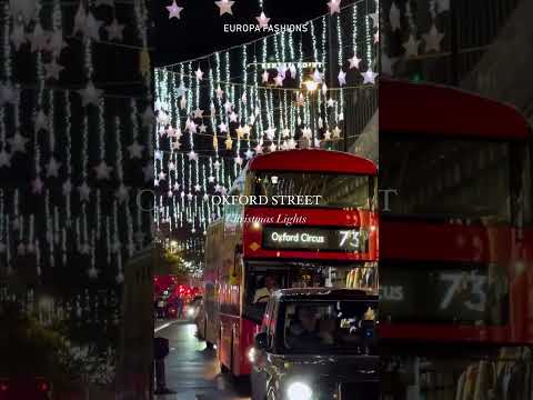 Oxford Street's dazzling Christmas lights ✨🎄 #oxfordstreet #christmas #london #uk #europafashions