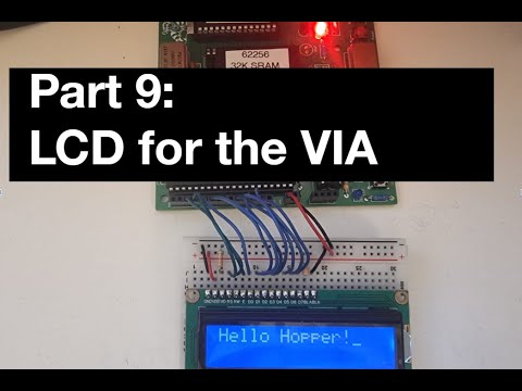 Hitachi HD44780 LCD : Hopper 6502 SBC Part 9