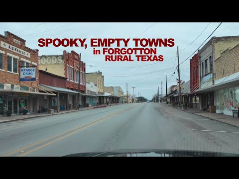 SPOOKY, Empty Towns In Rural, Forgotten Texas