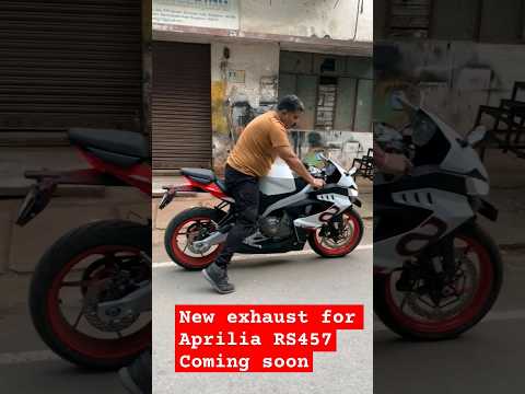 New Exhaust for Aprilia RS457 coming soon #barrelexhaust #apriliars457 #rs457 #aprilia