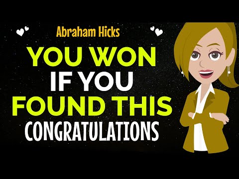 You Won If You Found This ! Congratulations !✨✅Abraham Hicks 2025