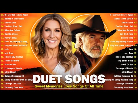 Top 100 Romantic Duet Love Songs Of All Time🌹Kenny Rogers, James Ingram, David Foster, Peabo Bryson