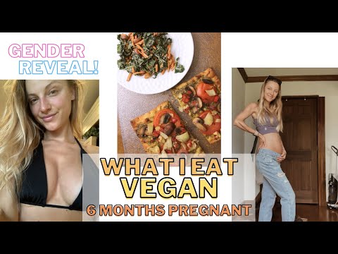 WHAT I EAT VEGAN + PREGNANT | SKOOLIE UPDATE | GENDER REVEAL!