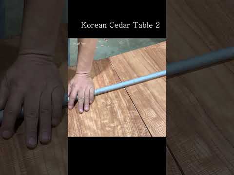 Korean Cedar Table part 2 #Joining wood panels