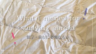 【留学に必要なもの】フランス留学日記 | 持ってきて良かったもの紹介🍃✨