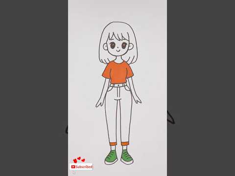 How to Draw a Cute Girl 👧🖌️