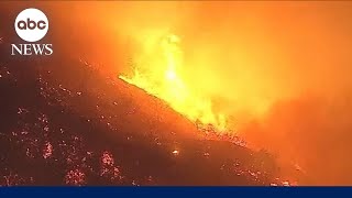 New fire erupts in LA's Hollywood Hills near Runyon Canyon