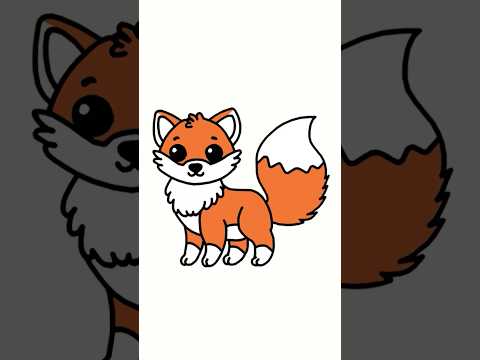 Drawing A Perfect Cartoon Fox Is Actually Really Simple 🦊🎨