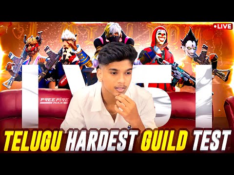 😨TELUGU TOP AND HARDEST🤬 GUILD TRAILS🔥| 1 VS 3❤️‍🔥| DFG GUILD TRAILS✨ | IN TELUGU #dfg #freefire