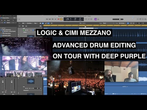 Logic Pro - Advanced Drum Editing with Cimi Mezzano, Drum Tech fresh from tour with Deep Purple