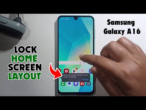 How To Lock Home Screen Layout On Samsung Galaxy A16