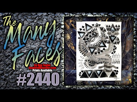 #2440 The Many Faces 2024 Collection: Ink Painting Process Timelapse with Ray Taylor