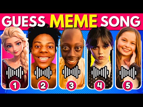 Guess The Meme & Youtuber By Song🎤⭐🔥| Tenge Tenge, Bella Poarch, Shrek, TV Woman, Skibidi 🎵