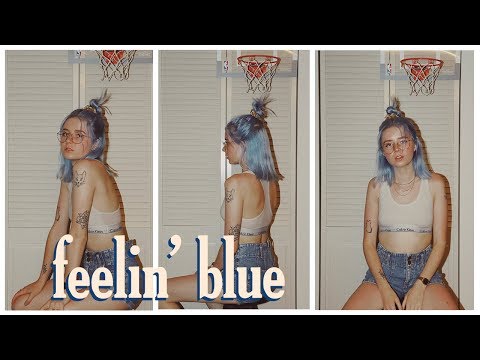 Dyeing My Hair Blue At Home | @kel.lauren