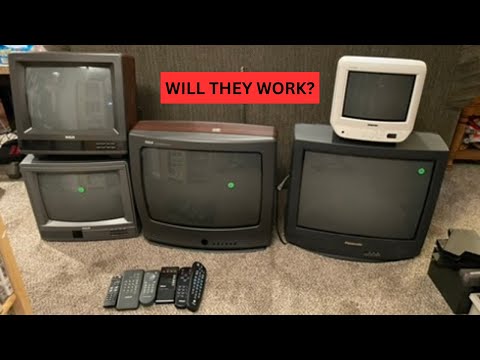 CRT TV Pickup And Testing Sony KV-9PT50 ESTATE SALE FINDS