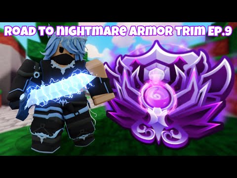 Road To NIGHTMARE Armor Trim Ep 9 (Roblox Bedwars)