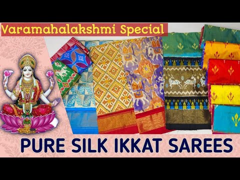 Varmahalakshmi Ikkat Pattu sarees | Pure Pattu Pochampally sarees | Silk Sarees Collection