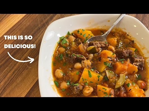 The Most AMAZING Beef Butternut Stew