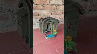 Little clay house making 🏠 ll #clayhouse #mudhouse #craft