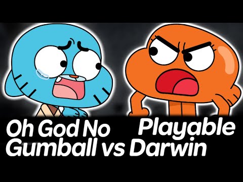 Oh God No Gumball Mix - Gumball vs Darwin sings it | Friday Night Funkin'