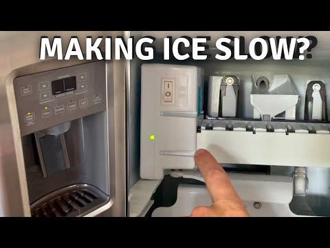 GE Refrigerator Ice Maker Making Ice Slowly, Easy Fix