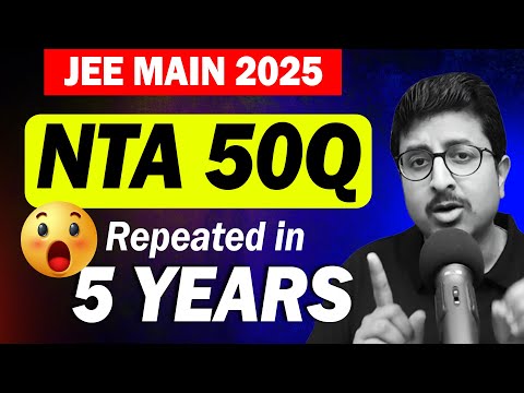 JEE 2025 50 Most Repeated Ques by NTA | 2 Hrs Challenge️‍🔥 | +90 Marks Physics | Eduniti | Mohit Sir