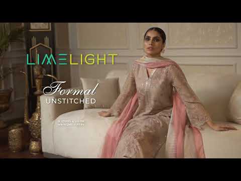 Limelight Formal Unstitched Collection '23 with intricate embroideries for an elegance look!