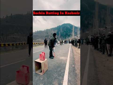 Sachin Tendulkar batting In Kashmir | #godofcricket #sachintendulkar