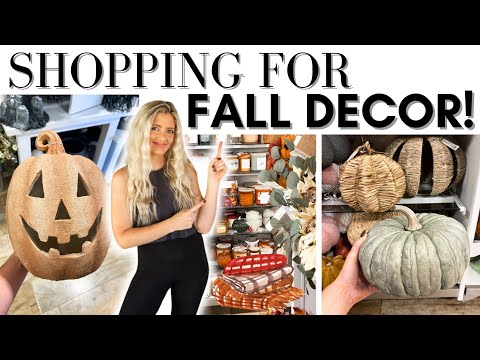 HOMEGOODS SHOP WITH ME FOR FALL || FALL DECOR STYLING IDEAS || AUTUMN DESIGNER DUPES