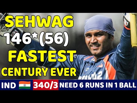 SEHWAG MASSIVE BATTING 146 RUNS | IND VS SL 1ST ODI MATCH 2009 | SHOCKING BATTING EVER🔥😱