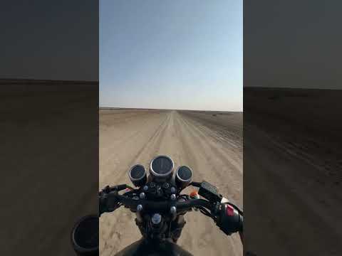 Alone traveler Rinn Of Kutch cafe racers