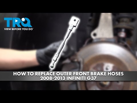 How to Replace Outer Front Brake Hoses 2008-2013 INFINITI G37