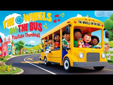 "🎶 Wheels on the Bus Go Round & Round: Sing-Along Fun with the Best Nursery Rhymes! 🚍✨"