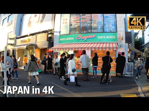 ［Harajuku Walk in Tokyo］ Sweets and fashion street ♪ 4K ASMR