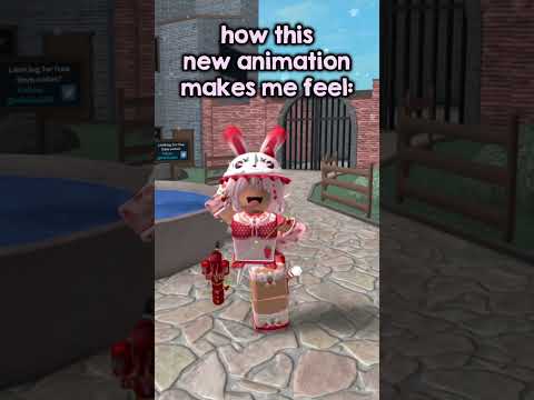 THE NEW ROBLOX ANIMATION IS SO CUTE 🙏 (Murder Mystery 2) #roblox