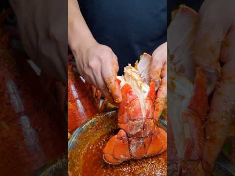 ASMR lobster tail #youtubeshorts #shorts #lobster er