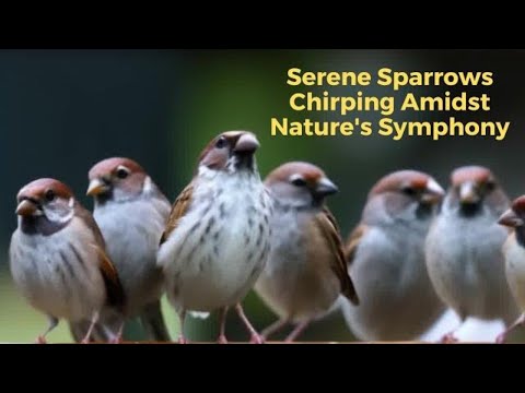 Melodic Haven: Serene Sparrows Chirping Amidst Nature's Symphony