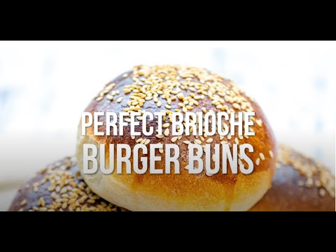 Light Brioche Burger Buns | Supergolden Bakes