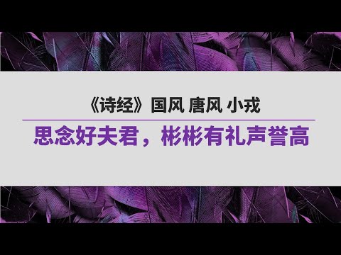 《诗经》（128）国风 秦风 小戎 | 思念好夫君，彬彬有礼声誉高