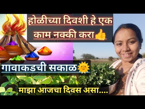 #vlog#होळीच्या दिवशी हे काम नक्की करा👍💯#शेतकऱ्याचा मार्केट🌏🌱#ह्य आमच्या महाराण्या😄#pratibha zaware🙏🙏